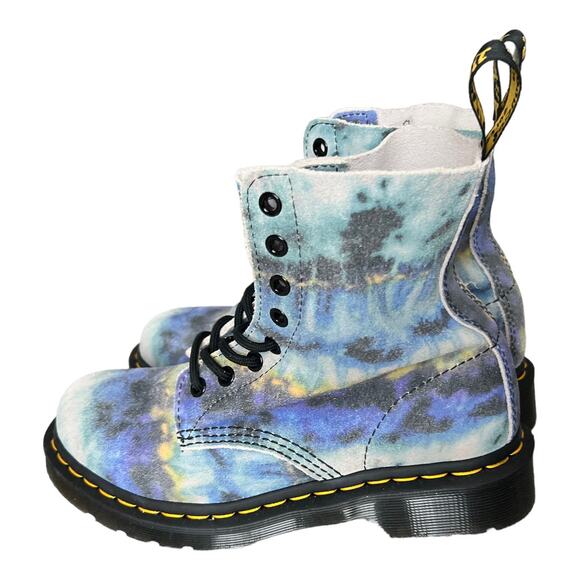Dr. Martens 1460 Pascal Summer Tie Dye Lace Up Leather Combat Boots Size… - Picture 2 of 7
